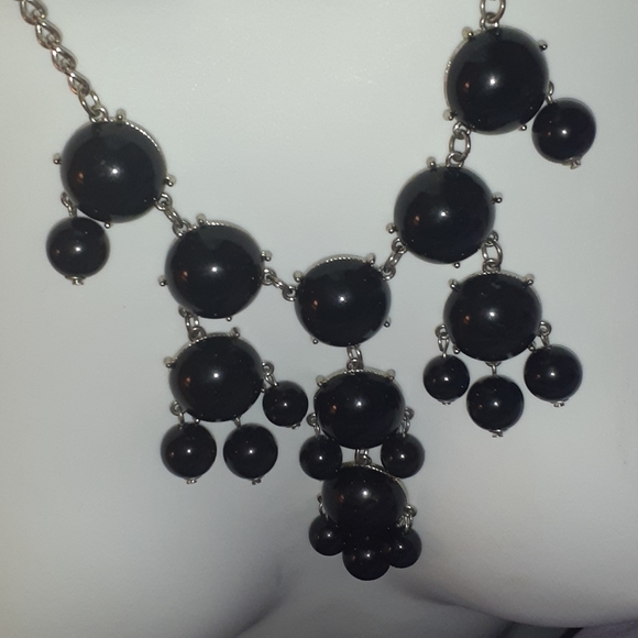 VTG Unique Black Bib Necklace - Picture 6 of 11